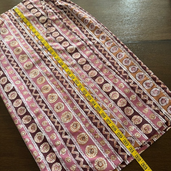 Medallion Stripe Maxi Wrap Skirt Sixe XS - Picture 10 of 10